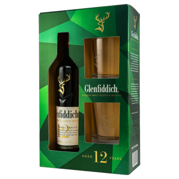 Glenfiddich 12 Jahre - Geschenkset mit 2 Tumblern